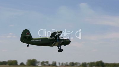 Biplane An-2 (Antonov)  at the on takeoff