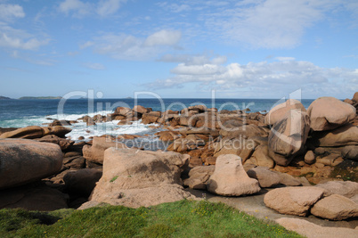 France, granite rocks in Tregastel