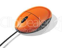 orange computer mouse