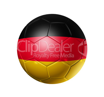 Soccer football ball with Germany flag