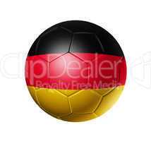 Soccer football ball with Germany flag