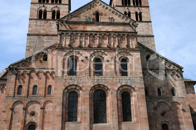 France, the roman abbey of Murbach in Alsace