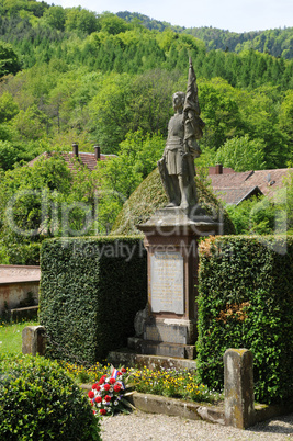 France, the roman abbey of Murbach in Alsace