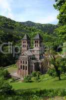 France, the roman abbey of Murbach in Alsace