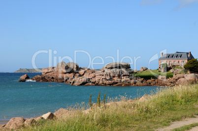 France, granite rocks in Tregastel