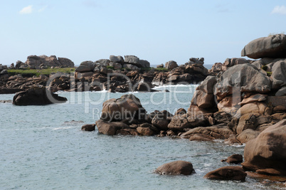 France, granite rocks in Tregastel