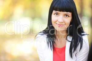 portrait of a beautiful young teenager woman