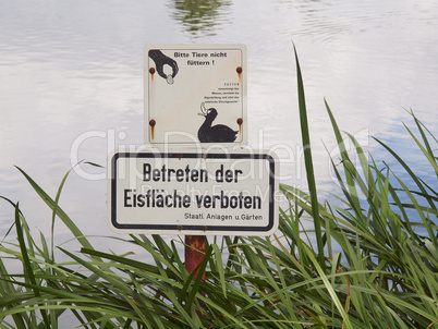 Do not feed the ducks