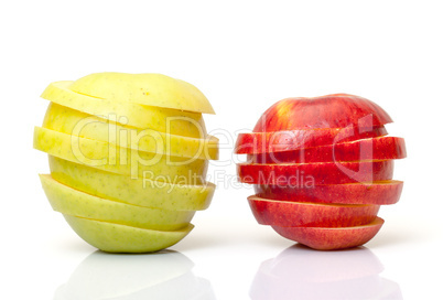 Red and Yellow Sliced Apple