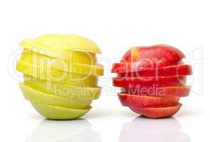 Red and Yellow Sliced Apple