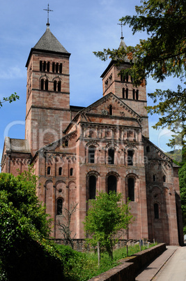 the roman abbey of Murbach in Alsace