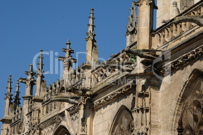 France, collegiate church of Poissy in Les Yvelines