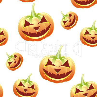 halloween pumpkin seamless pattern, cartoon halloween background