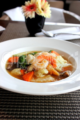 Fried noodle seafood