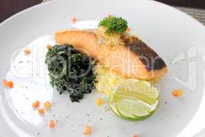 Salmon steak