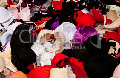 Heap of Colorful Bras