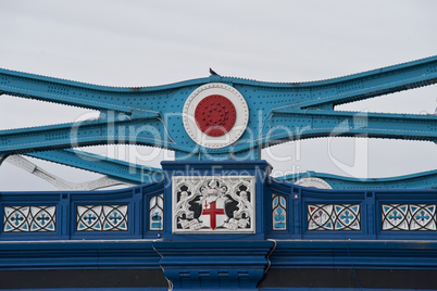 steel structure of the tower bridge