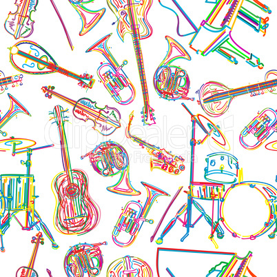 Musical instruments sketch