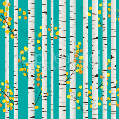 Birch forest pattern