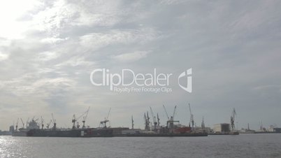 Hamburg port timelapse.