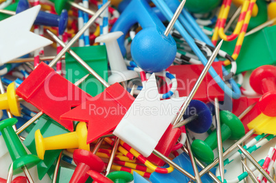 paperclips and thumbtack background
