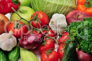 collection fruits and vegetables