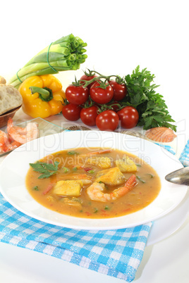 frische gesunde Bouillabaisse