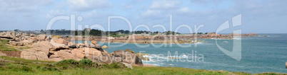 Brittany, granite rocks in Tregastel