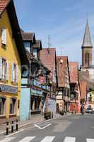 Alsace, the village of Kintzheim in Bas Rhin