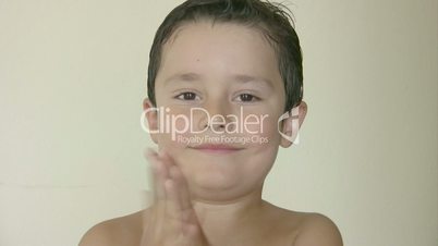 Clapping Little Boy