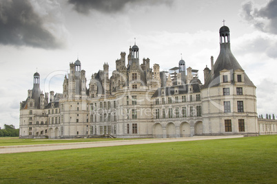 the north facade of the chateau of Chambord