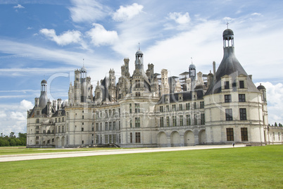 the north facade of the chateau of Chambord