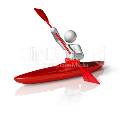 Canoe Slalom 3D symbol