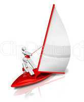 Sailing 3D symbol