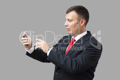 business man mobile phone