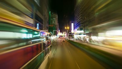 Hong Kong roads traffic, timelapse