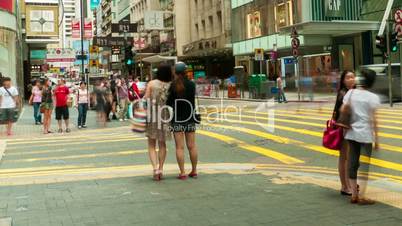 Street traffic in Hong Kong, timelapse