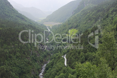 Landschaft neben dem Lysefjord