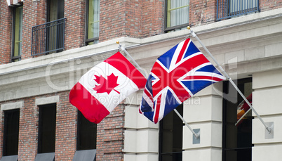 Canada Britain Flags