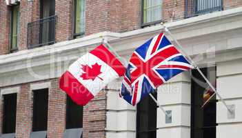 Canada Britain Flags