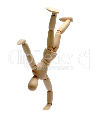 wooden doll dancing freestyle