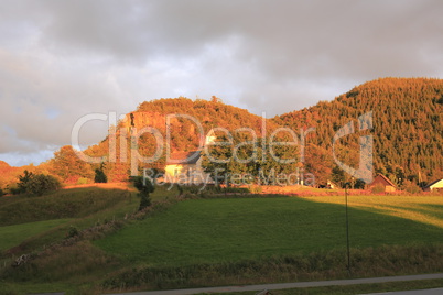 Sonnenuntergang in Fister Norwegen