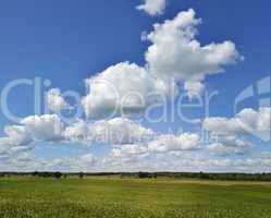 Farmland And A Beautiful Sky