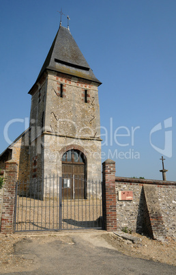 Normandie, the historical church of touffreville in l Eure