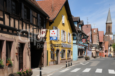 Alsace, the village of Kintzheim in Bas Rhin