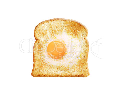 fried egg with toast