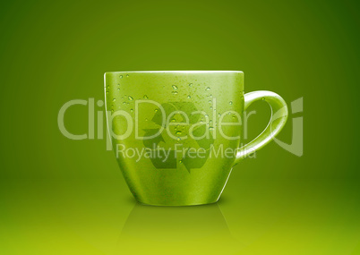 Green tea mug