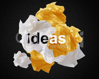 Crumpled papers Crumpled papers