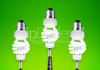 lightbulb on fork