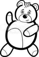Cartoon Teddy Bear for Coloring